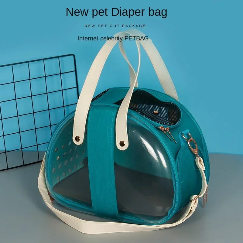 Pet Transport Bag – Cat & Small Dog Carrier Backpack with Handles