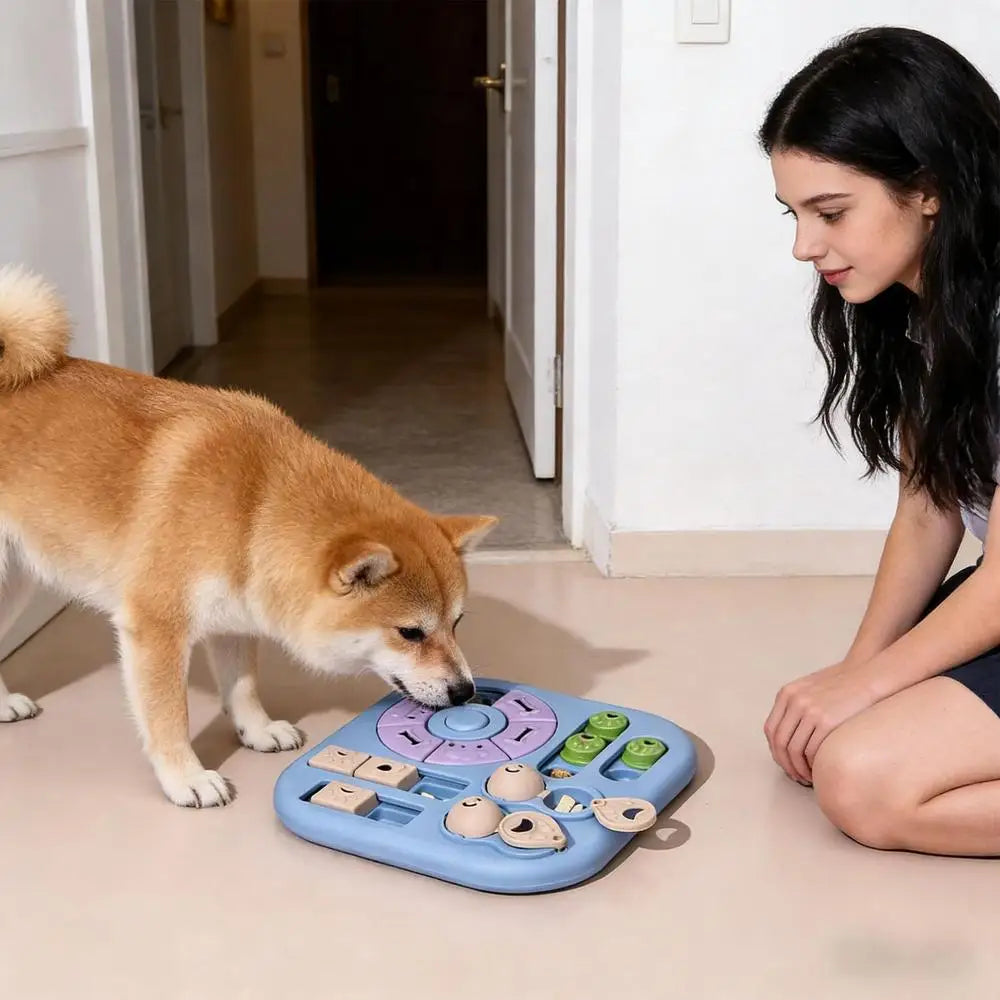Interactive Dog Treat Puzzle Toy | Brain Game & Food Feeder for Dogs, Puppies & Cats