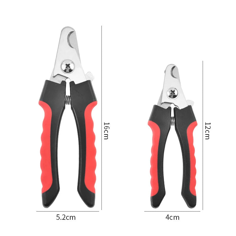 Pet Nail Clippers for Dogs & Cats – Professional Stainless Steel Grooming Tool with Safety Guard