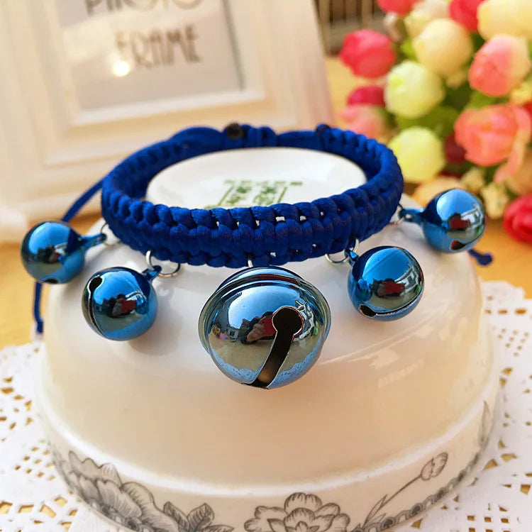 Adjustable Pet Bell Collar – Cute Cat & Dog Accessories