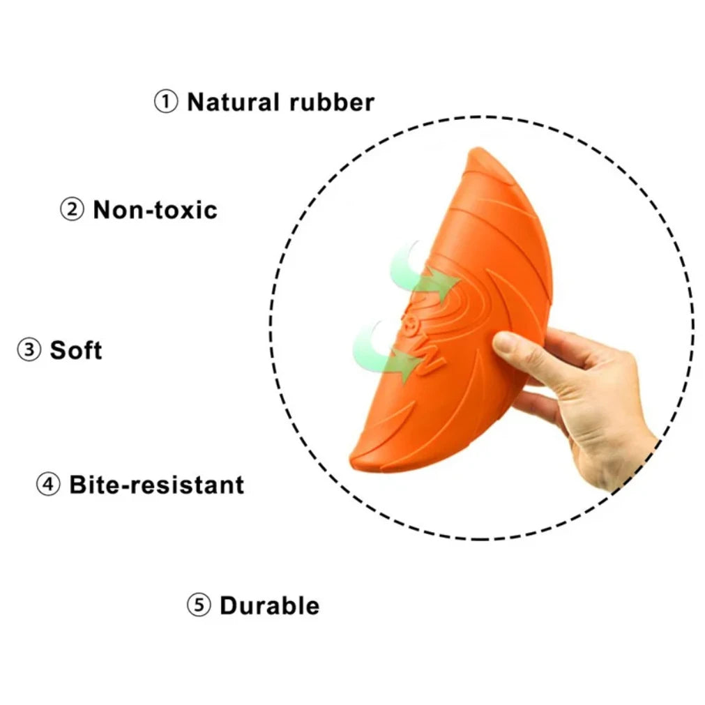 Durable Bite-Resistant Dog Flying Disc – Interactive Outdoor Pet Toy