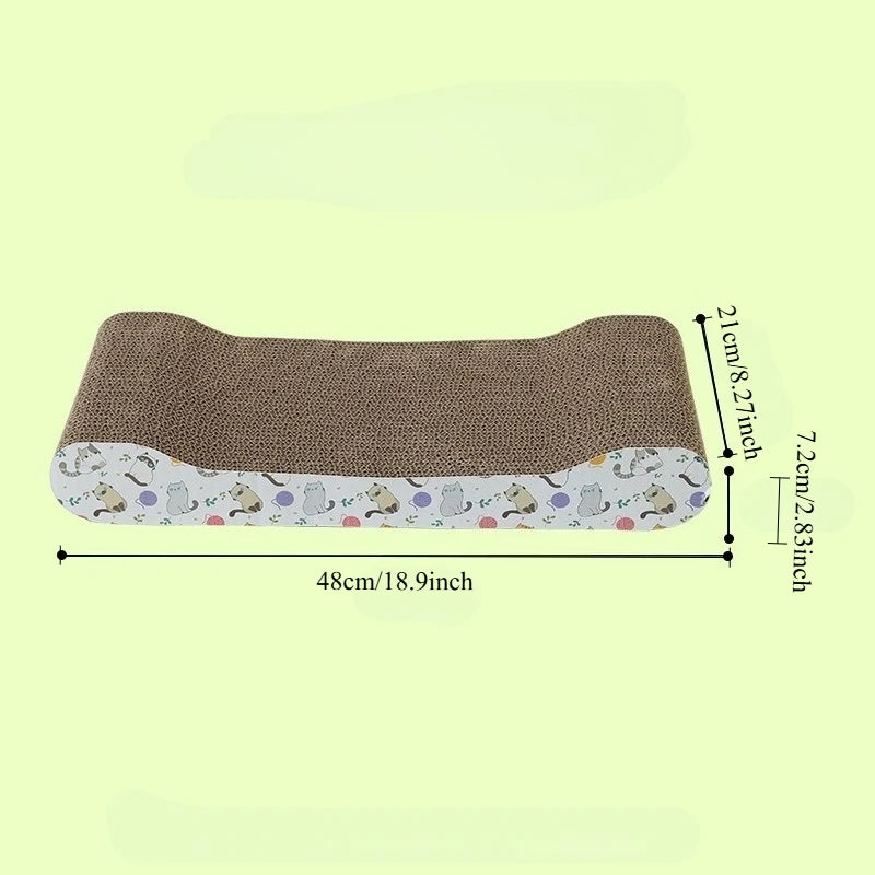 Cat Scratcher Board – Corrugated Cardboard Claw Sharpening & Scratch-Resistant Toy