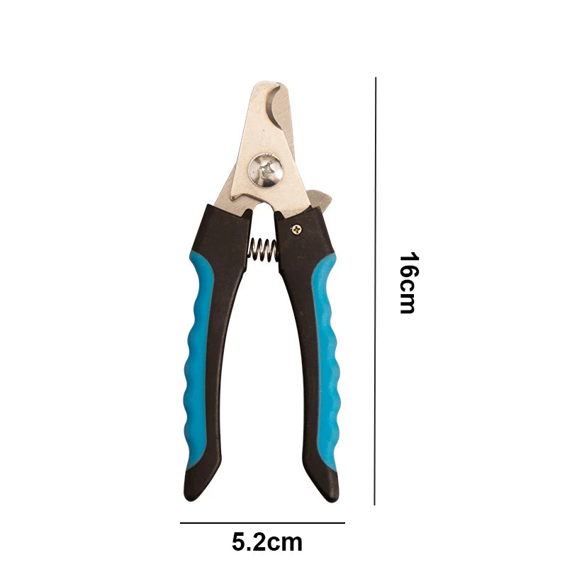 Pet Nail Clippers for Dogs & Cats – Professional Stainless Steel Grooming Tool with Safety Guard