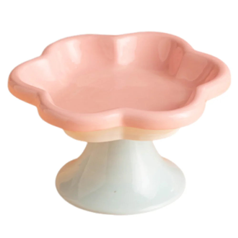 Anti-Tip Ceramic Cat Bowl – Elevated Pet Feeder for Eating & Drinking