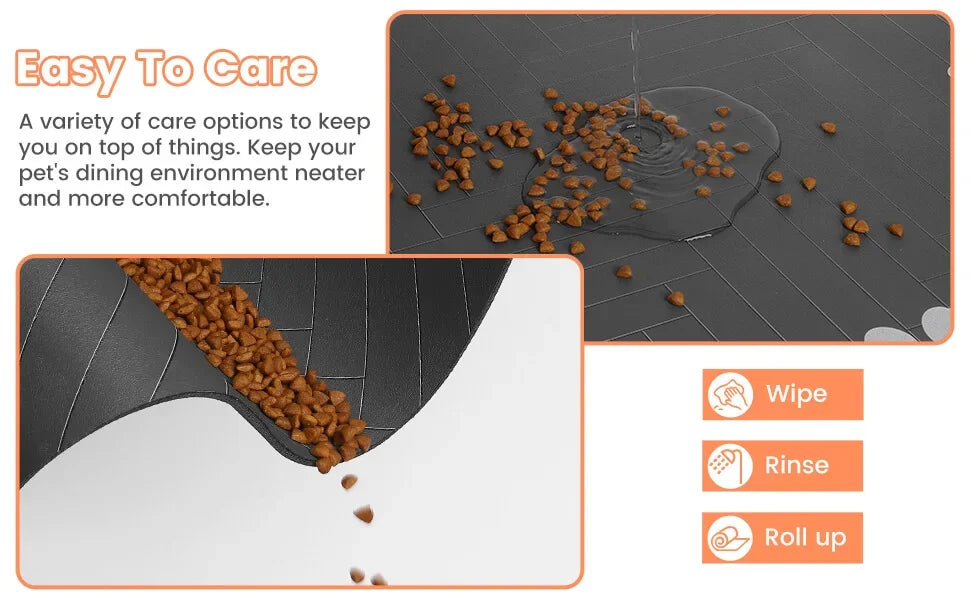 Pet Feeding Mat – Waterproof Absorbent Placemat for Dogs & Cats