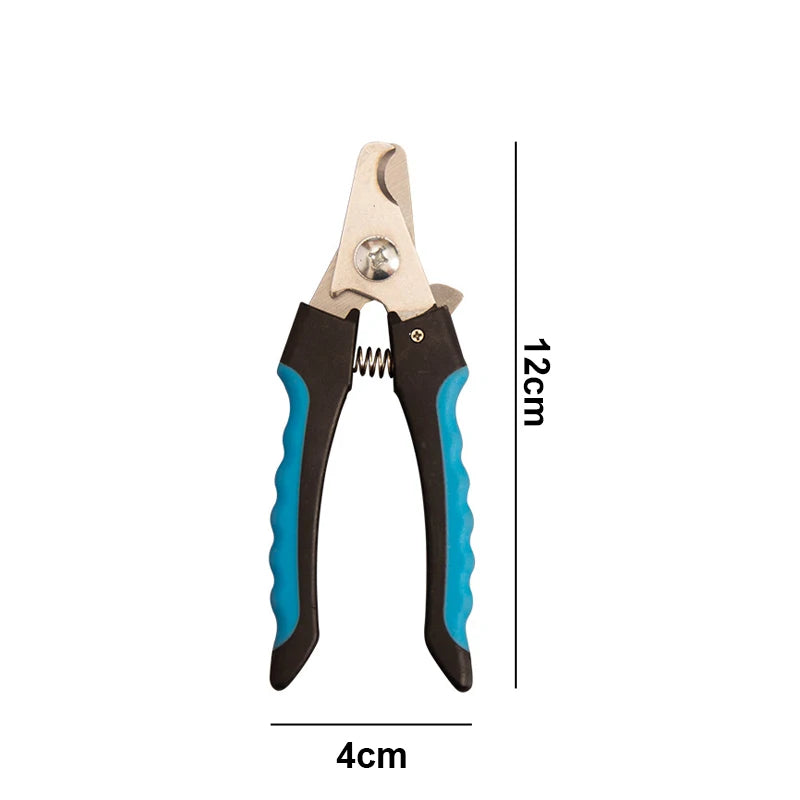 Pet Nail Clippers for Dogs & Cats – Professional Stainless Steel Grooming Tool with Safety Guard