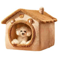 Indoor Soft Dog House | Cozy Pet Bed Tent with Removable Cushion for Small Dogs & Cats