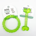 Interactive Rubber Dog Toys | Bite-Resistant Chew Bones & Rings for Small Dogs
