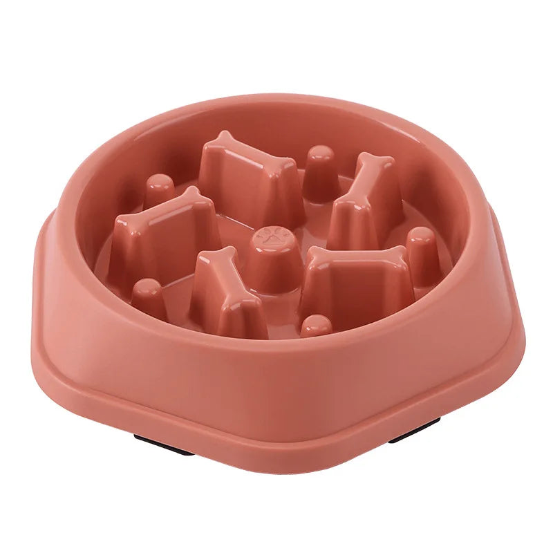 Slow Feeder Dog & Cat Bowl – Anti-Choke, Non-Slip, Healthy Eating, Multiple Colors & Shapes