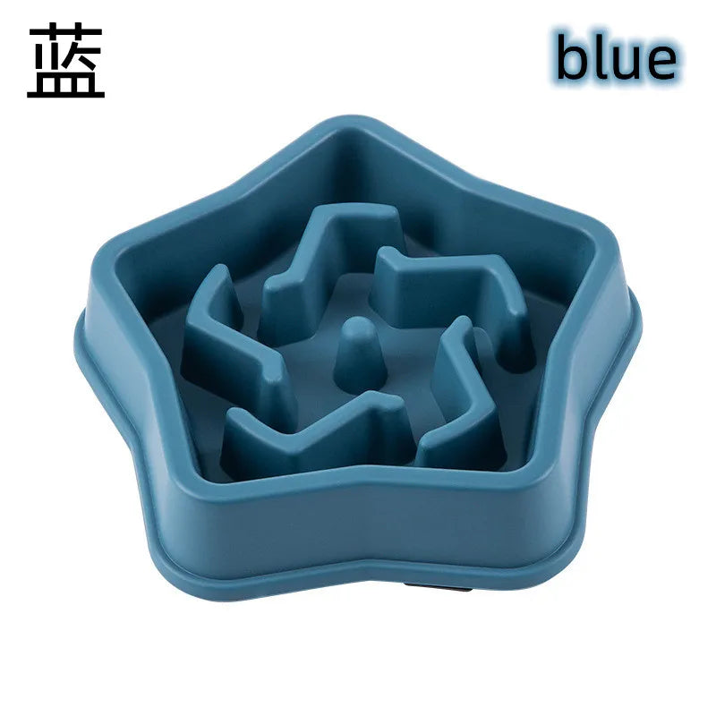 Slow Feeder Dog & Cat Bowl – Anti-Choke, Non-Slip, Healthy Eating, Multiple Colors & Shapes