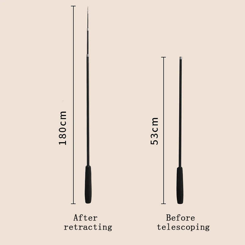 Telescopic Cat Feather Toy – 1.8m Extended Interactive Stick for Cats