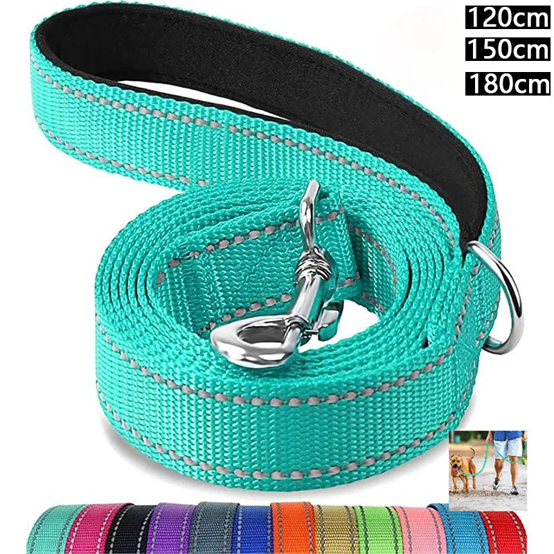 Reflective Dog & Cat Leash – Durable Adjustable Pet Walking and Training Rope
