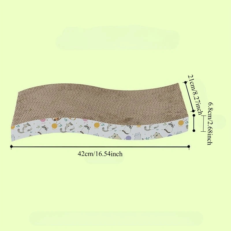 Cat Scratcher Board – Corrugated Cardboard Claw Sharpening & Scratch-Resistant Toy