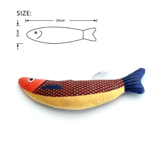 Interactive Catnip Fish Toy | Soft & Durable Chew Toy for Cats & Kittens