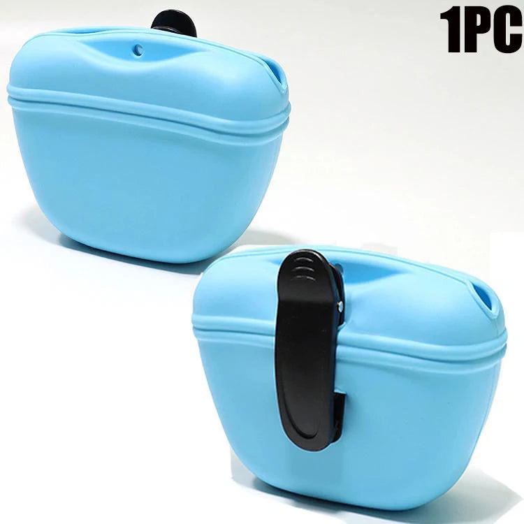 Portable Dog Treat Bag – Waist Clip Snack Pouch for Training & Outdoor Walks
