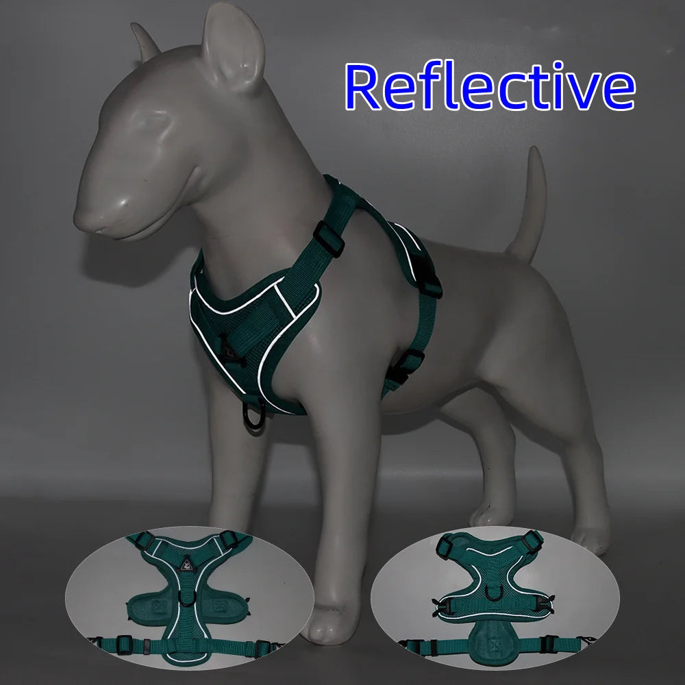 Small Dog Harness & Leash Set – Adjustable Vest for French Bulldogs, Pugs & Puppies
