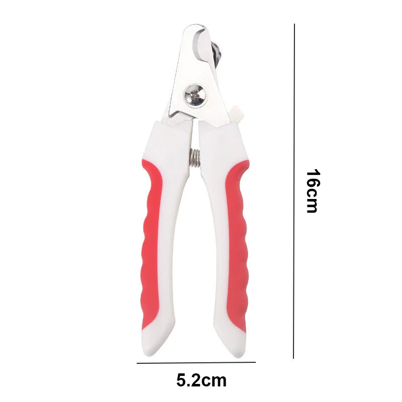 Pet Nail Clippers for Dogs & Cats – Professional Stainless Steel Grooming Tool with Safety Guard