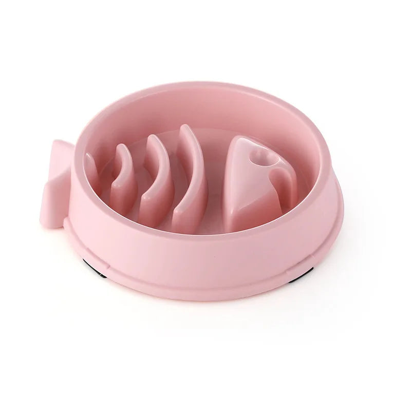 Slow Feeder Dog & Cat Bowl – Anti-Choke, Non-Slip, Healthy Eating, Multiple Colors & Shapes