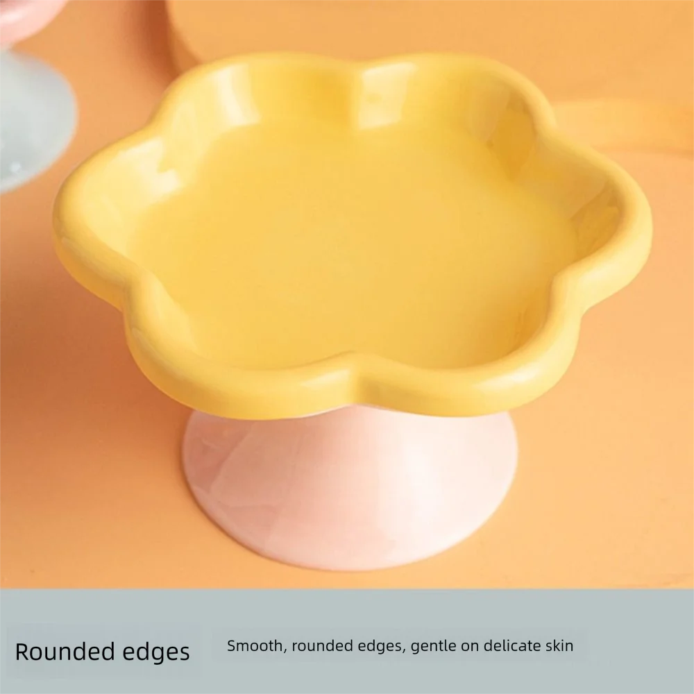 Anti-Tip Ceramic Cat Bowl – Elevated Pet Feeder for Eating & Drinking