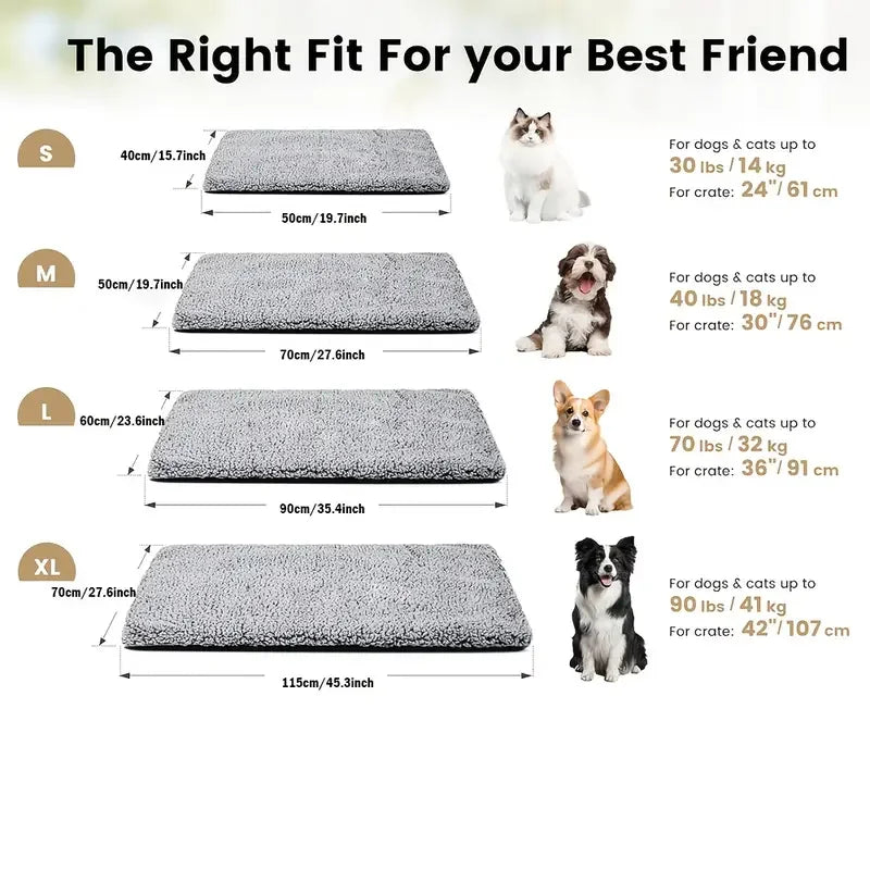 Self-Heating Pet Pad Blanket | No-Electric Thermal Mat for Dogs & Cats