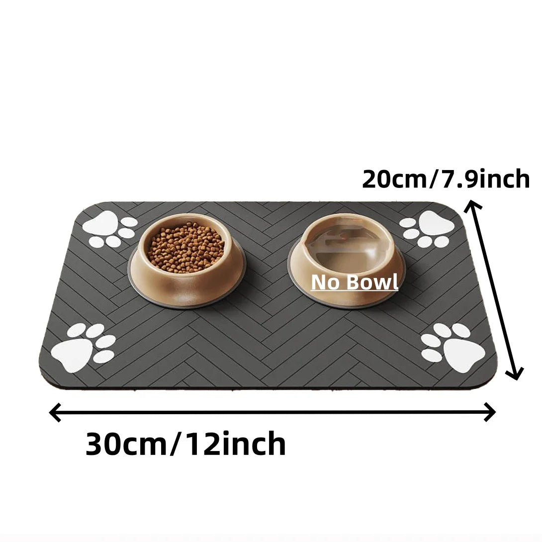 Pet Feeding Mat – Waterproof Absorbent Placemat for Dogs & Cats