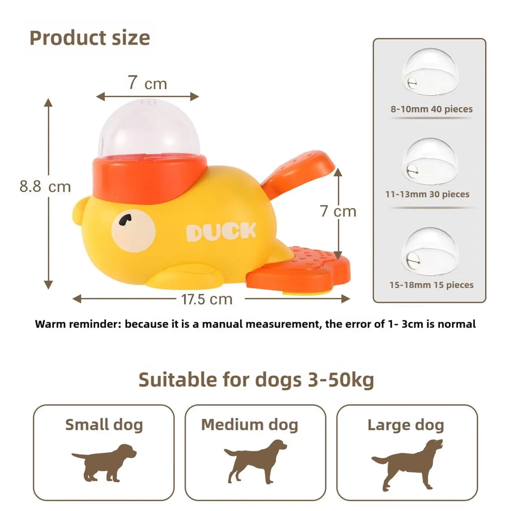 Duck-Shaped Slow Feeder – Interactive Pet Food & Snack Dispenser