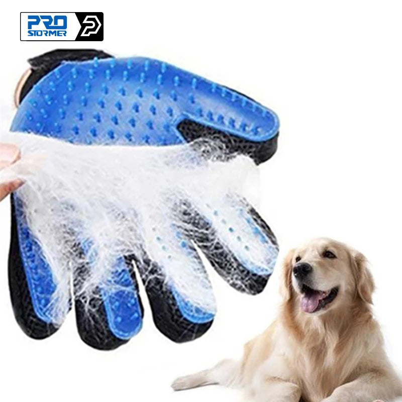 Pet Grooming Glove – Deshedding Hair Brush for Dogs & Cats