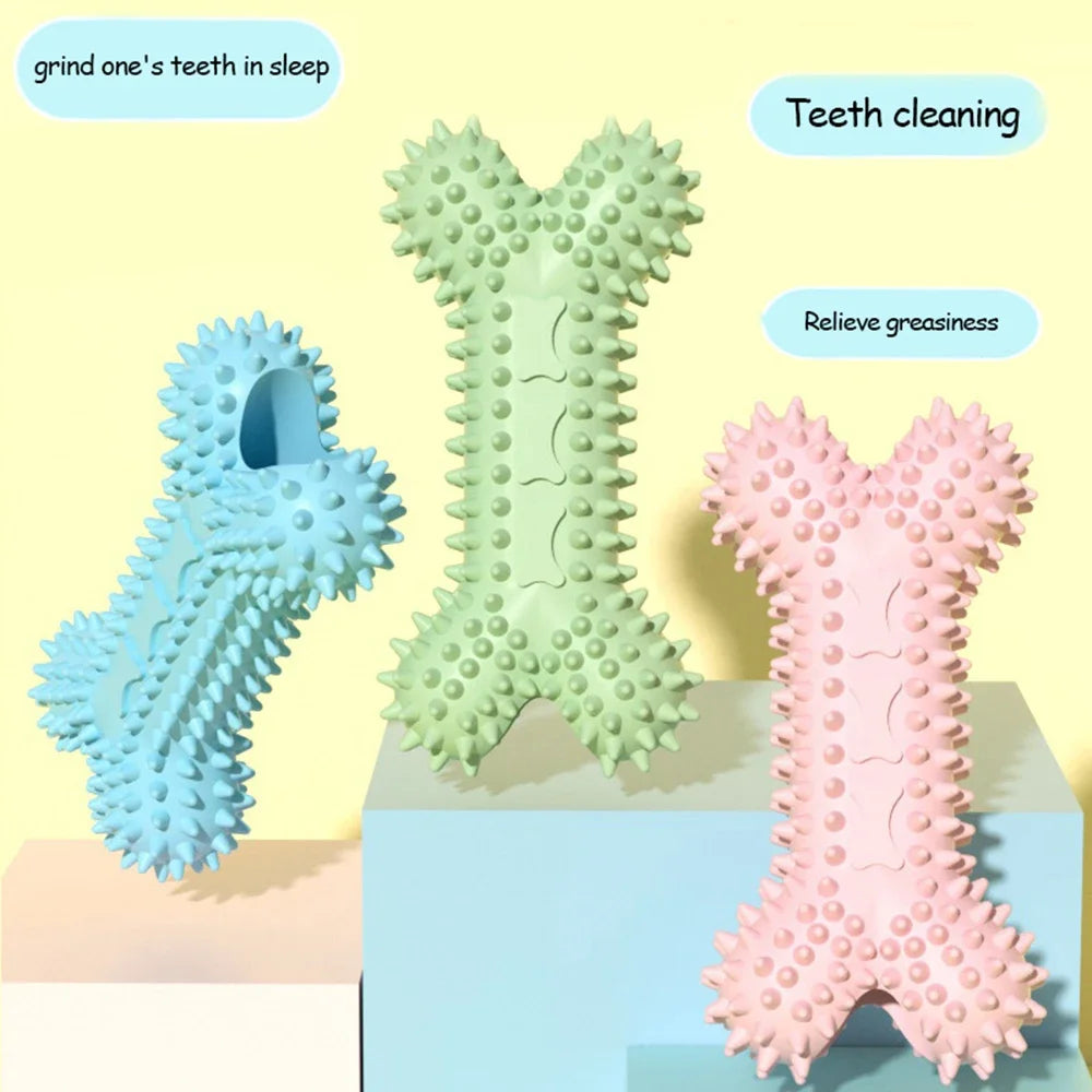 Indestructible Dog Chew Toy | Teeth-Cleaning Bone for Small Dogs