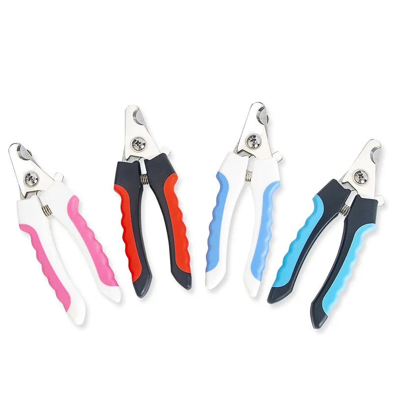 Pet Nail Clippers for Dogs & Cats – Professional Stainless Steel Grooming Tool with Safety Guard
