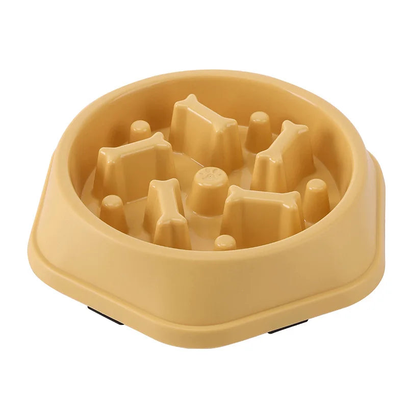 Slow Feeder Dog & Cat Bowl – Anti-Choke, Non-Slip, Healthy Eating, Multiple Colors & Shapes