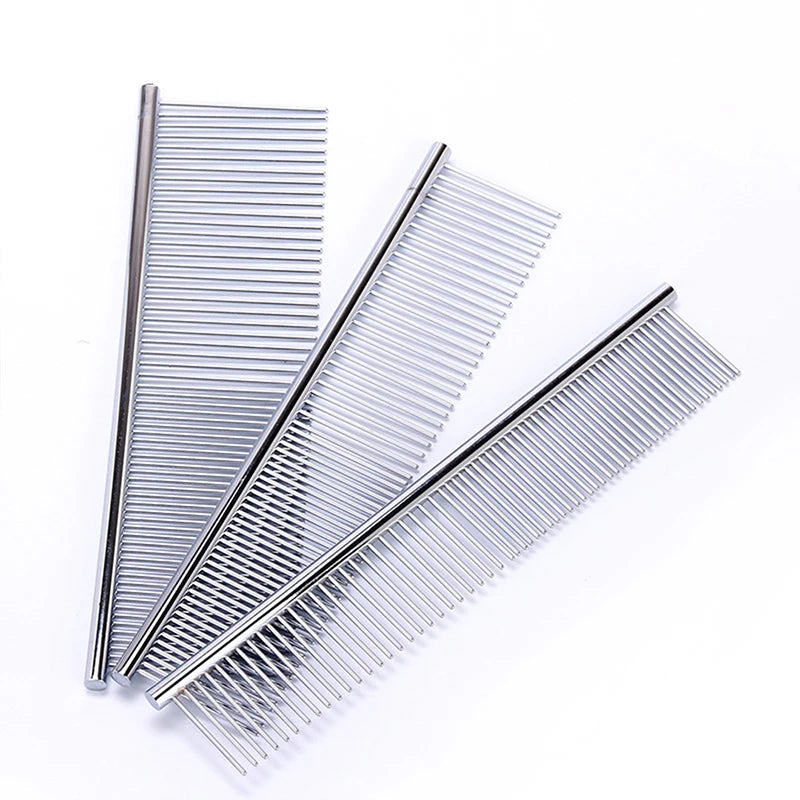 Stainless Steel Puppy Grooming Comb – Hairbrush for Dogs & Cats