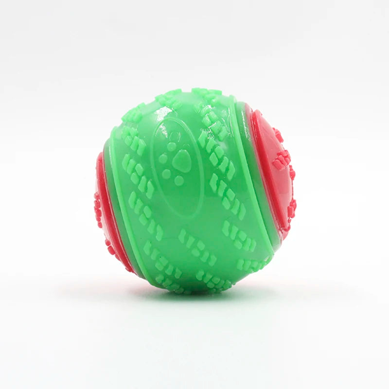Interactive Squeaky Dog Ball | TPR Chew Toy for Teeth Cleaning & Bite Resistance