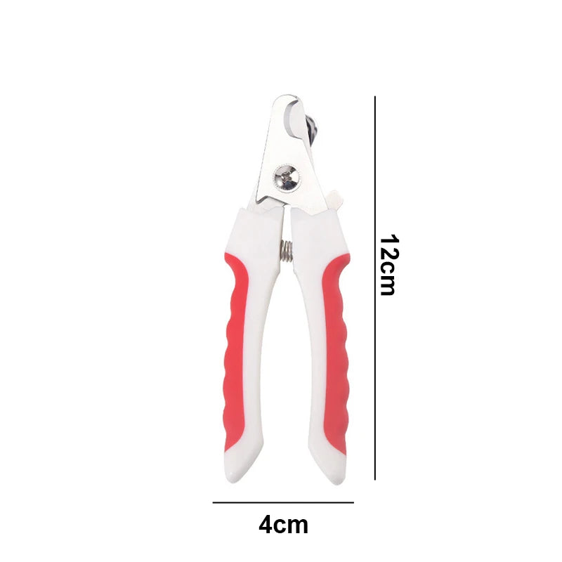Pet Nail Clippers for Dogs & Cats – Professional Stainless Steel Grooming Tool with Safety Guard