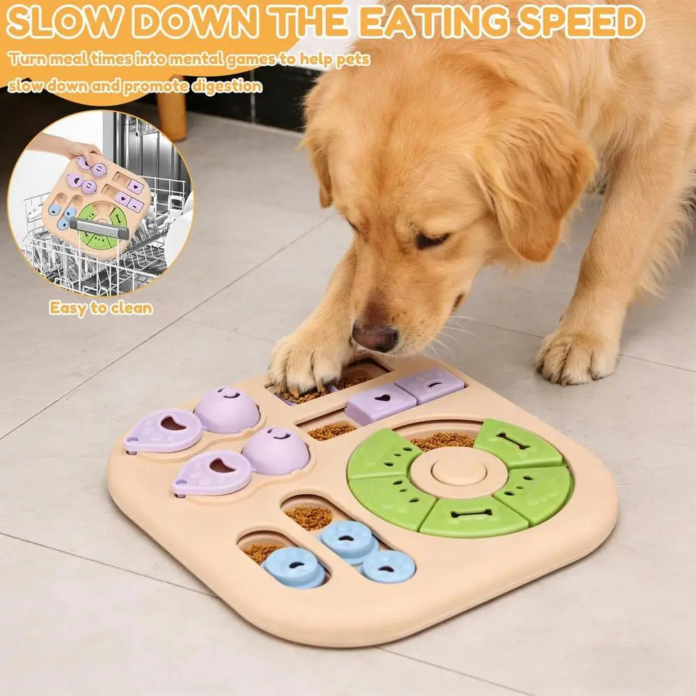 Interactive Dog Treat Puzzle Toy | Brain Game & Food Feeder for Dogs, Puppies & Cats
