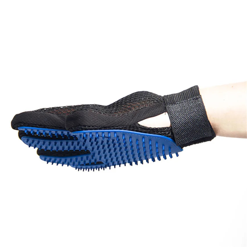 Pet Grooming Glove – Deshedding Hair Brush for Dogs & Cats