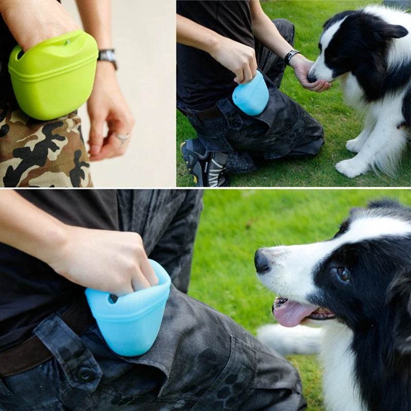 Portable Dog Treat Bag – Waist Clip Snack Pouch for Training & Outdoor Walks