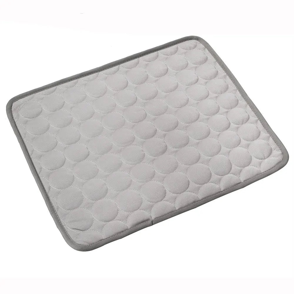 Summer Cooling Pet Mat – Ice Silk Bed for Dogs & Cats, Small to Large