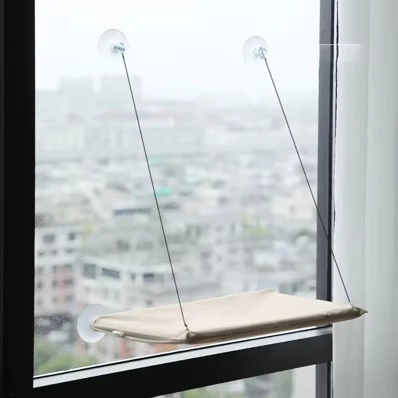 Cat Window Hanging Hammock – Suction Cup Bed for Indoor Climbing & Lounging