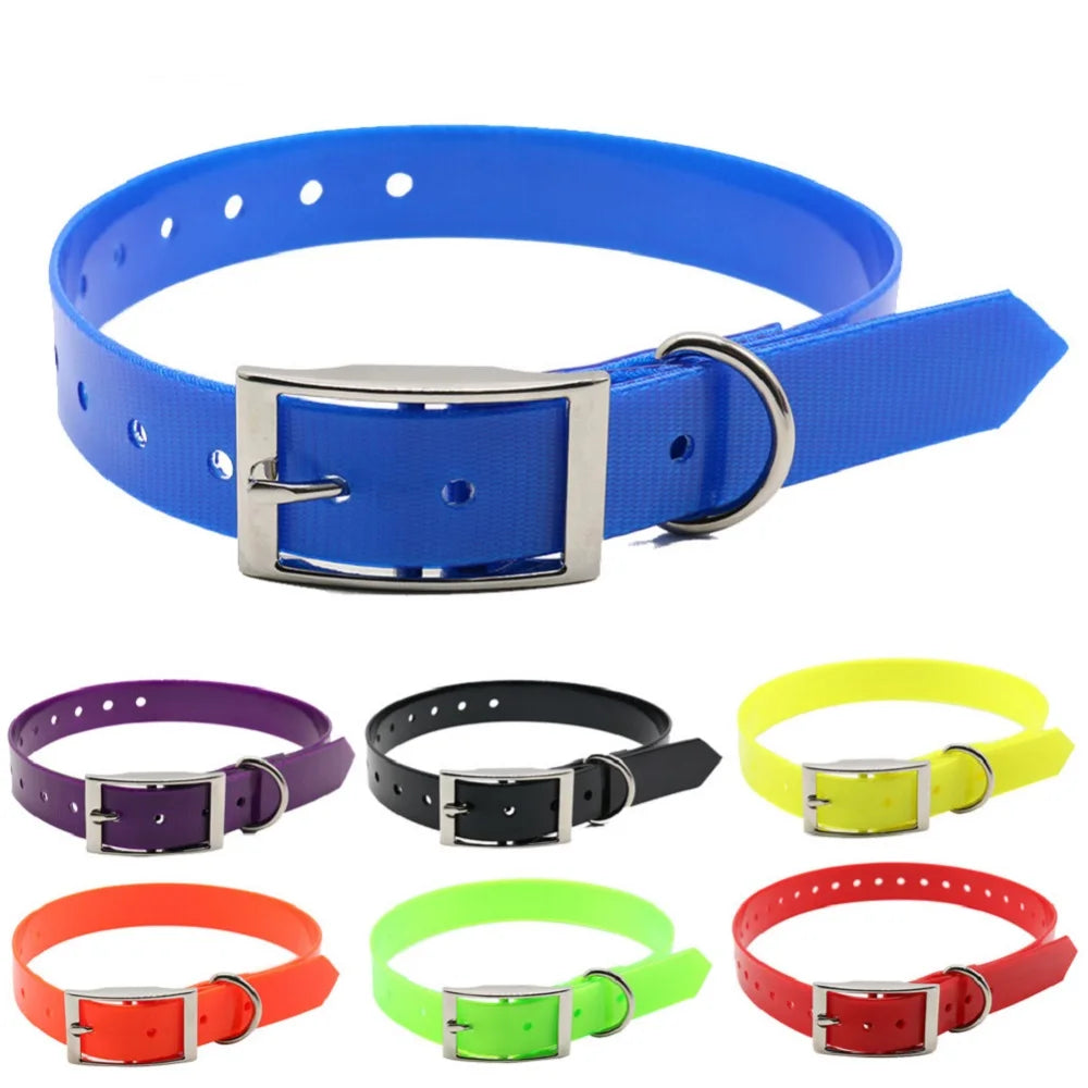 Waterproof TPU + Nylon Dog Collar | Durable, Easy-Clean Pet Collar in 7 Colors