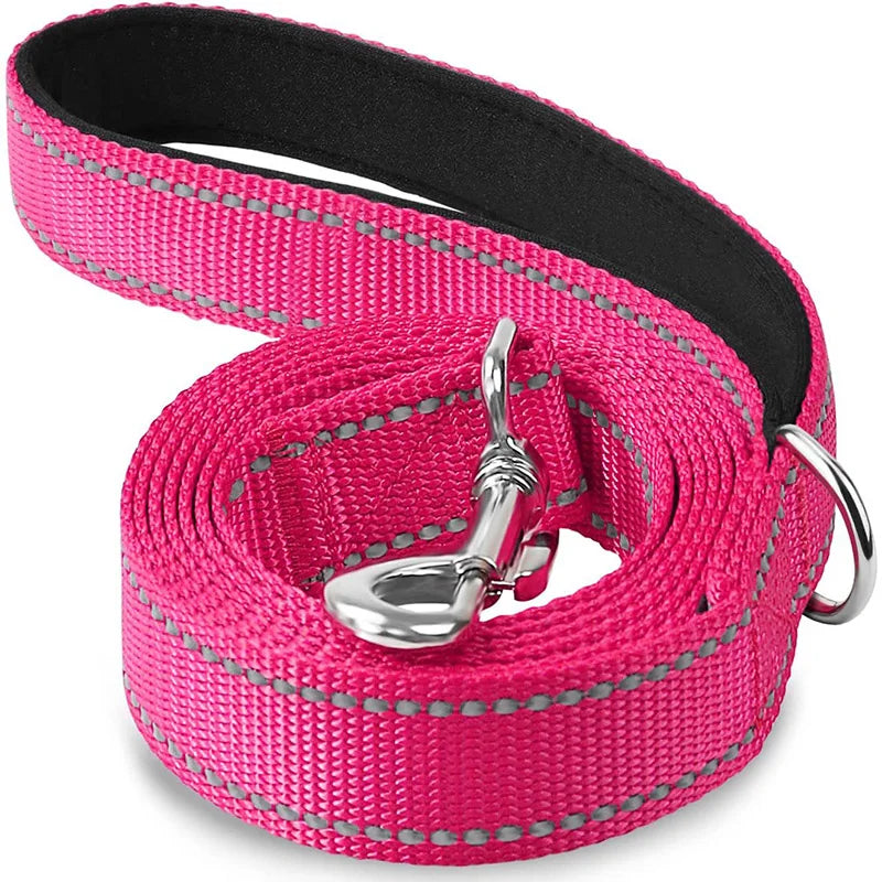 Reflective Dog & Cat Leash – Durable Adjustable Pet Walking and Training Rope