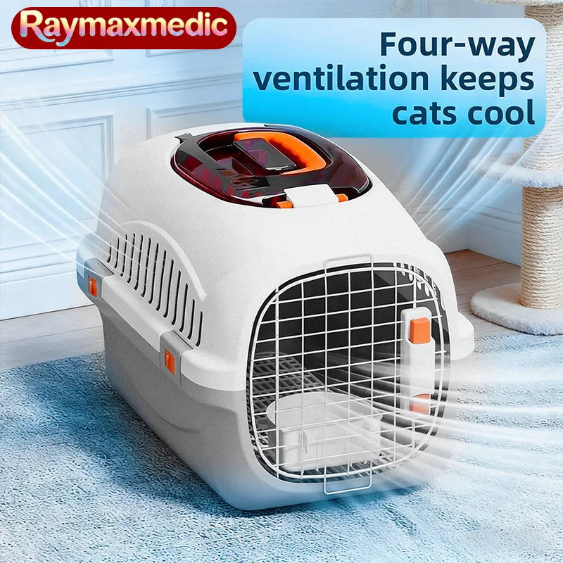 Airline Approved Pet Carrier – Portable Cat & Dog Travel Crate with Wheels