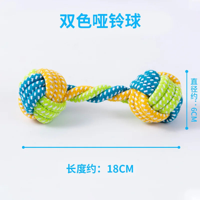 Durable Cotton Rope Dog Toys – Chew, Tug & Interactive Play for Small & Large Dogs