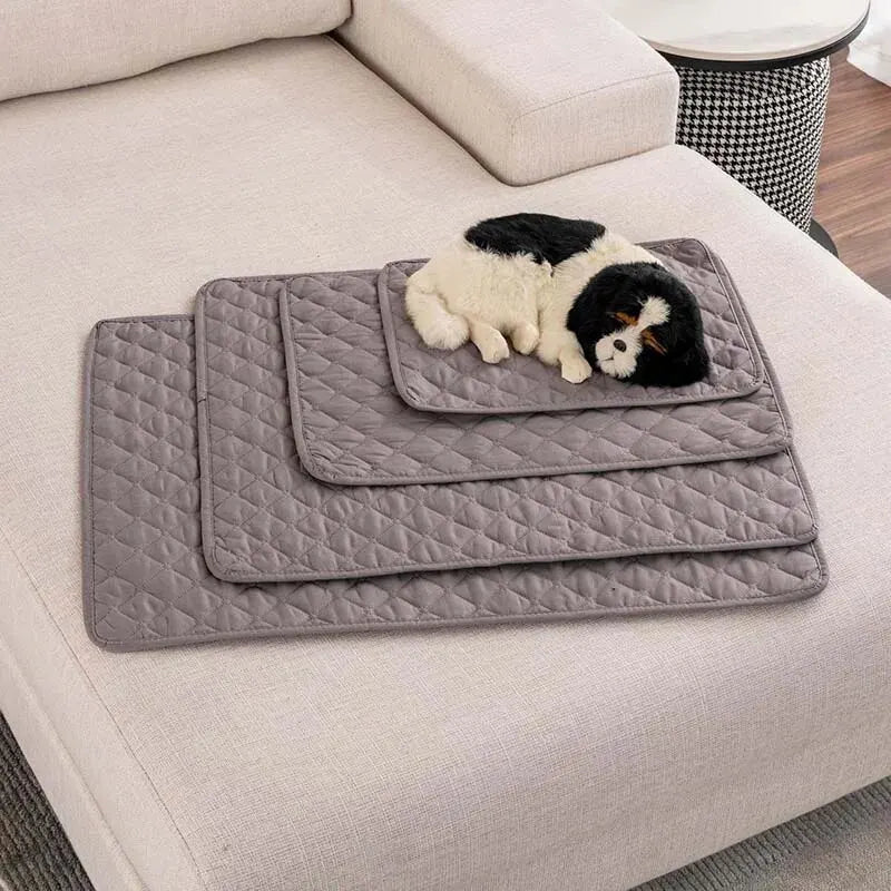 Premium Quilted Pet Bed Mat – Washable Dog & Cat Furniture Protector