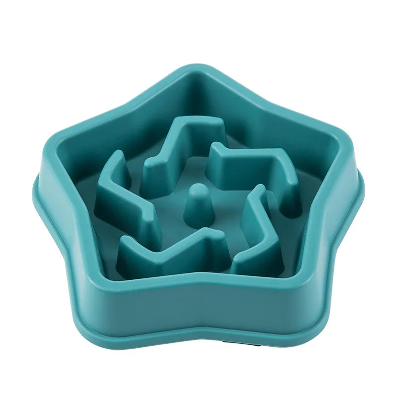 Slow Feeder Dog & Cat Bowl – Anti-Choke, Non-Slip, Healthy Eating, Multiple Colors & Shapes