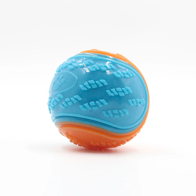 Interactive Squeaky Dog Ball | TPR Chew Toy for Teeth Cleaning & Bite Resistance