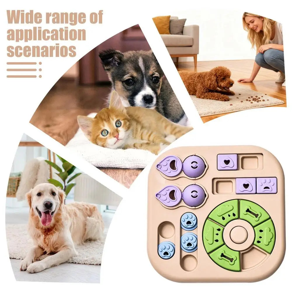 Interactive Dog Treat Puzzle Toy | Brain Game & Food Feeder for Dogs, Puppies & Cats