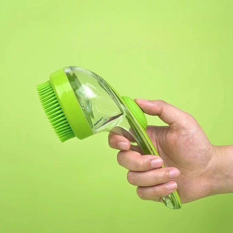 2-in-1 Pet Grooming Brush – Massage & Bath Scrubber for Dogs & Cats