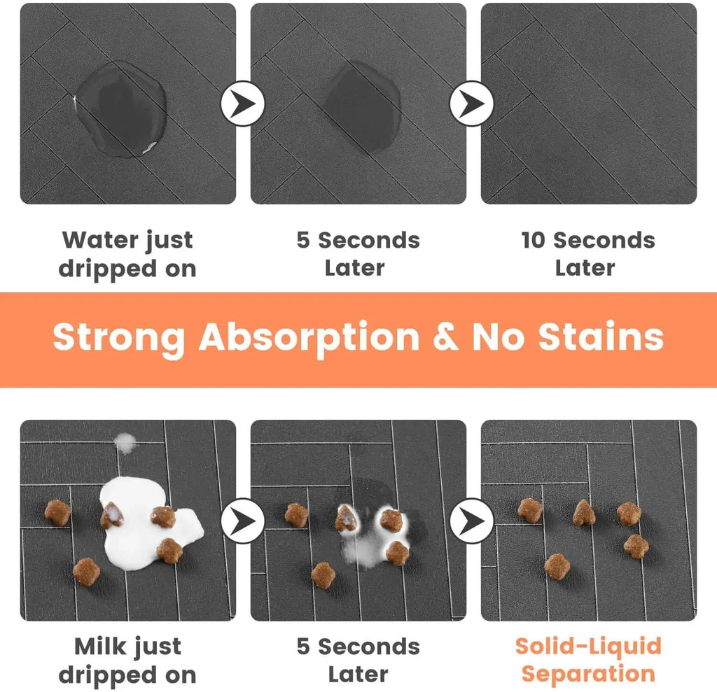 Pet Feeding Mat – Waterproof Absorbent Placemat for Dogs & Cats