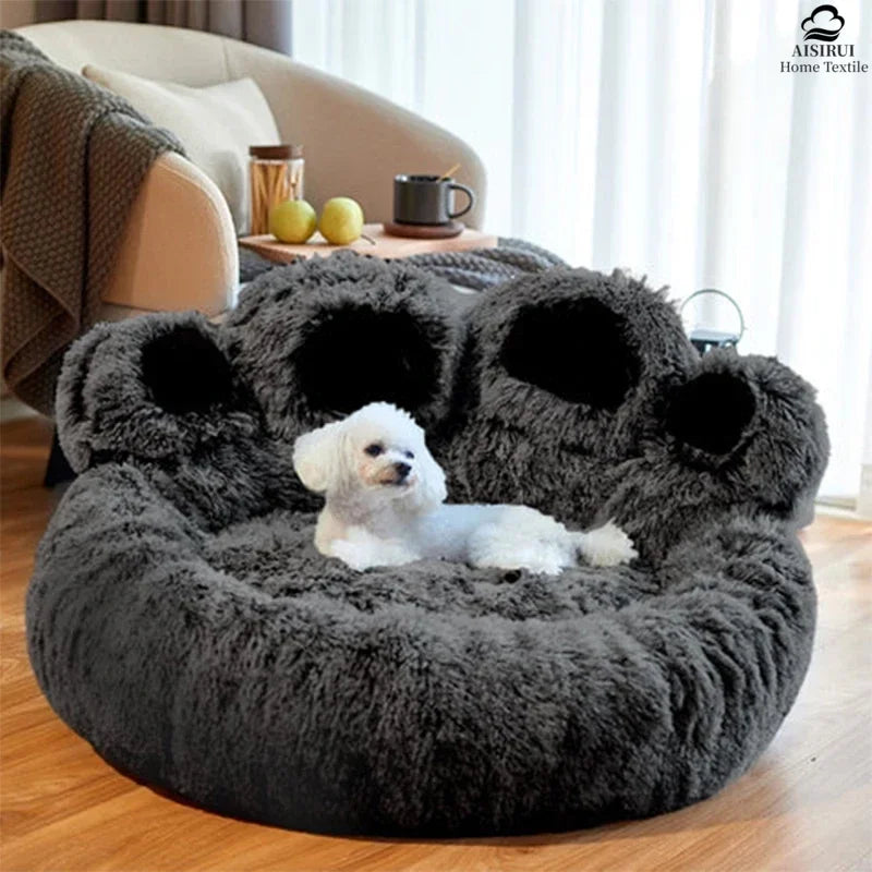 Plush Dog & Cat Bed – Cozy Sofa Cushion for Small, Medium & Large Pets