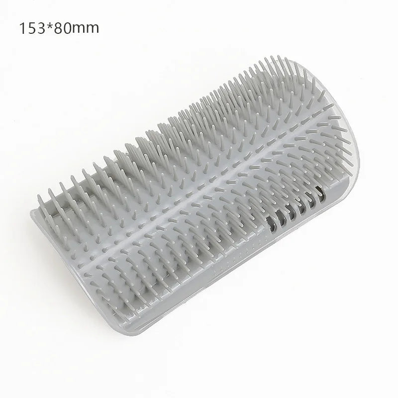 Cat Corner Massage Brush – Self-Cleaning Wall Grooming & Hair Removal Tool